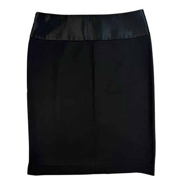Theory Rokita Black Wool Blend Pencil Skirt Women’s 4 Side Zip Career - Picture 3 of 11